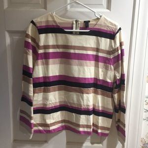 J.Crew striped long sleeve top